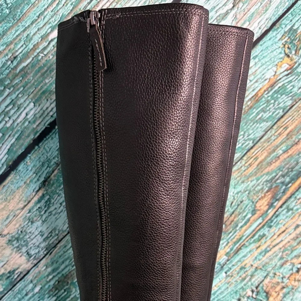 Elie Tahari Dark Brown Over the Knee Boots